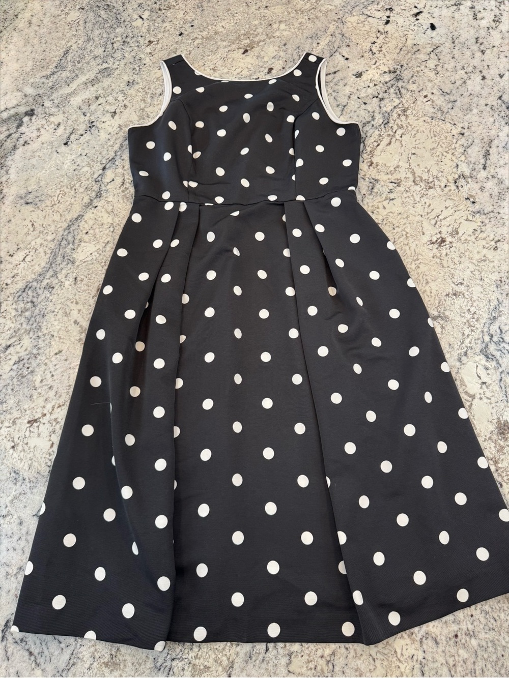 Eva Mendes x New York & Company Polka Dot Fit & Flare Dress Size 12 - Picture 11 of 12